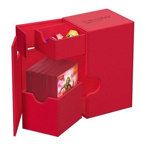 Ultimate Guard Porta Mazzo Flip'n'Tray 80+ Xenoskin Rosso English