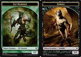 Token Creatura Guerriero Elfo / Token Creatura Zombie