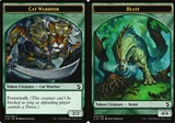 Token Creatura Guerriero Felino // Token Creatura Bestia