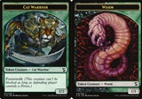 Token Creatura Guerriero Felino // Token Creatura Werme