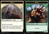 Token Incantesimo Maschera // Token Creatura Bestia