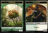 Token Creatura Saprolingo // Token Creatura Cavaliere Elfo