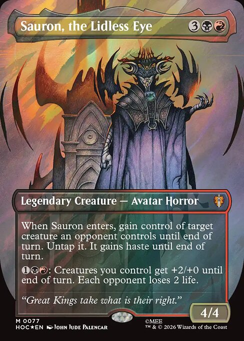 Sauron, l'Occhio Senza Palpebre