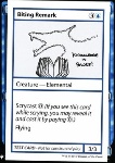 Biting Remark