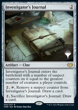 Magic The Gathering: Innistrad: Crimson Vow: Promos Diario dell' Investigatore Investigator's Journal (V.2)