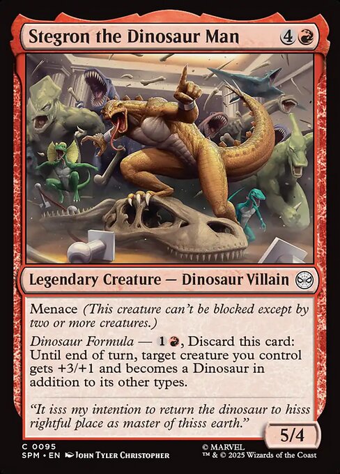 Stegron, l'Uomo Dinosauro