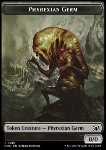 Phyrexian Germ Token (B 0/0) // Myr Token (A 1/1)