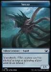 Squid Token (U 1/1) // Human Token (R 1/1)
