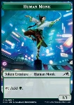 Human Monk Token (G 1/1) // Spirit Token (C 1/1)