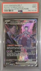 Mewtwo ex del Team Rocket PSA 9
