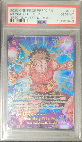 Monkey D. Luffy EB02-061 PSA 10