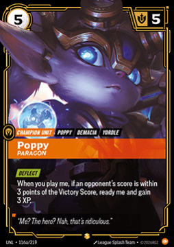 Poppy, Paragon