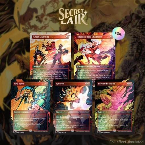 prodotti-magic-mazzi-da-evento: Secret Lair Drop Series: The Ultimate Pencil Superdrop: EVERYTHING IS ON FIRE (Foil)