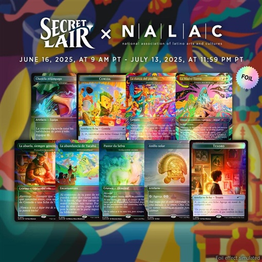 prodotti-magic-mazzi-da-evento: Secret Lair x NALAC Drop: Nuestra Magia (Rainbow Foil) - Secret Lair Drop Series (SLD)