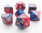 Set Dadi - Gemini Blue-Red/Gold
