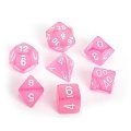 Set Dadi - Frosted Pink/White