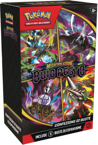 box-pokemon: Pokémon Megaevoluzione - Buio Pesto Bundle 6  Buste
