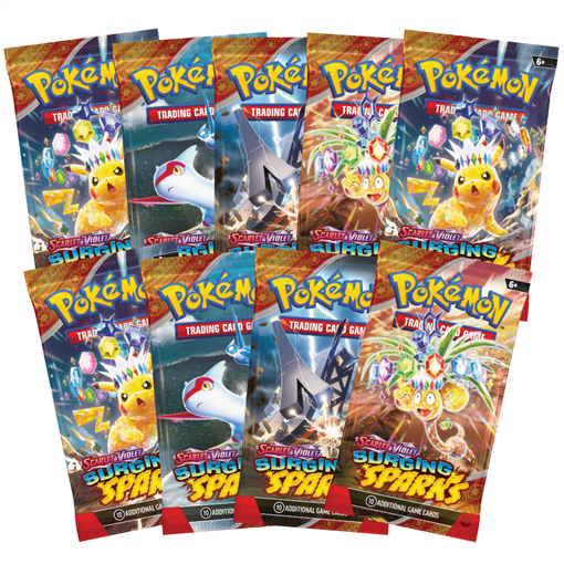 bustine-singole: Scarlet and Violet: Surging Sparks - 9 Boosters Bundle