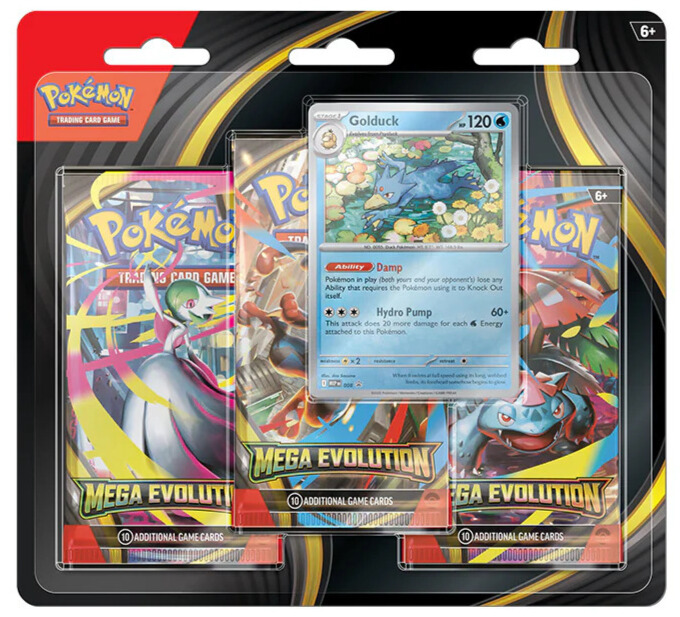 collezioni-speciali: Megaevoluzioni - 3 Pack Blister Golduck