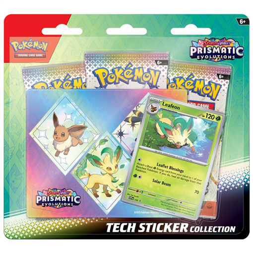collezioni-speciali: Scarlet and Violet: Prismatic Evolutions - Leafeon Tech Sticker Collection