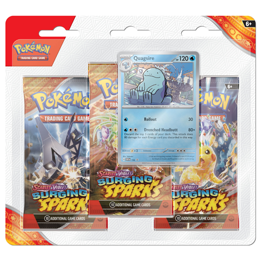 collezioni-speciali: Quagsire - Blister 3 Bustine Scarlatto e Violetto: Scintille Folgoranti