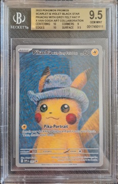 Pikachu with Grey Felt Hat BGS 9.5