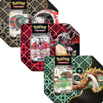 Charizard ex, Great Tusk ex and Iron Treads ex Tins - Scarlet and Violet: Paldean Fates - US VERSION