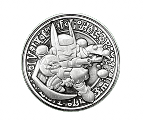 collectibles: Bubbleman EROE Elementale - Moneta d'Argento