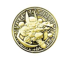 collectibles: Bubbleman EROE Elementale - Moneta d'Oro