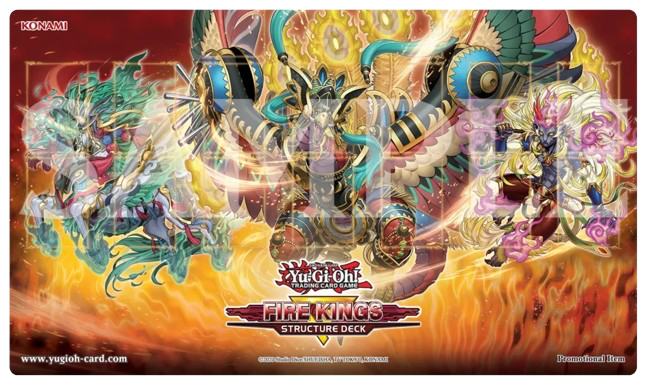 playmat-yugioh: Tappetino Yu-Gi-Oh! Structure Deck: I Re del Fuoco
