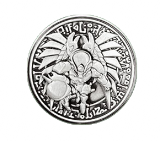 Uomo Alato della Fiammata Lucente EROE Elementale - Moneta d'Argento