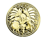 Uomo Alato della Fiammata Lucente EROE Elementale - Moneta d'Oro