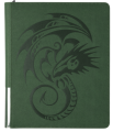 Album ad Anelli 9 Tasche con chiusura a Zip - Zipster Regular - Forest Green - Dragon Shield
