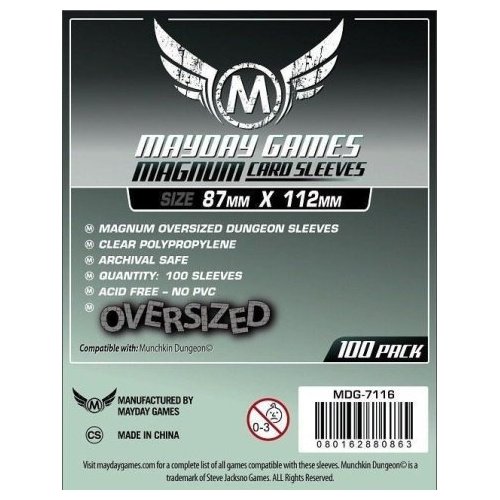 bustine-per-boardgames: 100 Bustine Protettive MayDay - 87x112mm