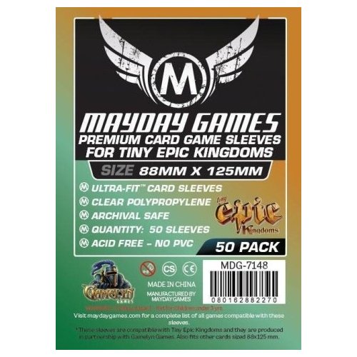 bustine-per-boardgames: 50 Bustine Protettive MayDay - 88x125mm