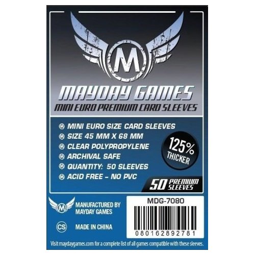 bustine-per-boardgames: 50 Bustine Protettive MayDay - 45x68mm