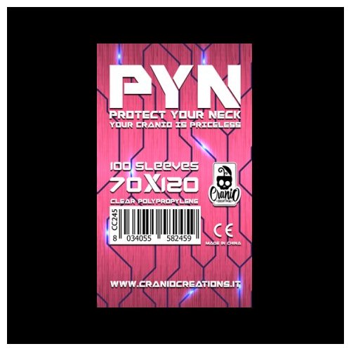 bustine-per-boardgames: 100 Bustine Protettive PYN - 70x120mm