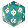 Dado D20 Nuova Phyrexia - Verde