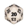 Dado D20 - Game Night 2019 - Bianco