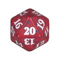 Dado D20 - Game Night 2019 - Rosso