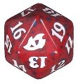 Dado D20 Ikoria: Terra dei Behemoths - Rosso