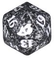 Dado D20 Ikoria: Terra dei Behemoths - Nero