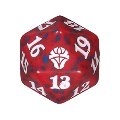 Dado D20 Dominaria Unita - Rosso