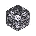 Dado D20 Avventure nei Forgotten Realms - Nero