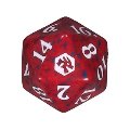 Dado D20 Avventure nei Forgotten Realms - Rosso