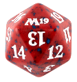 Dado D20 Core 2019 - Rosso