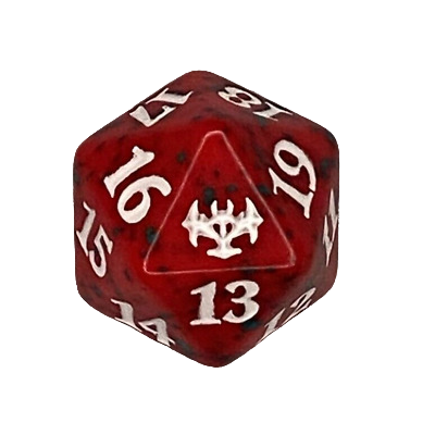 dadi-mtg: Dado D20 Innistrad: Promessa Cremisi - Rosso