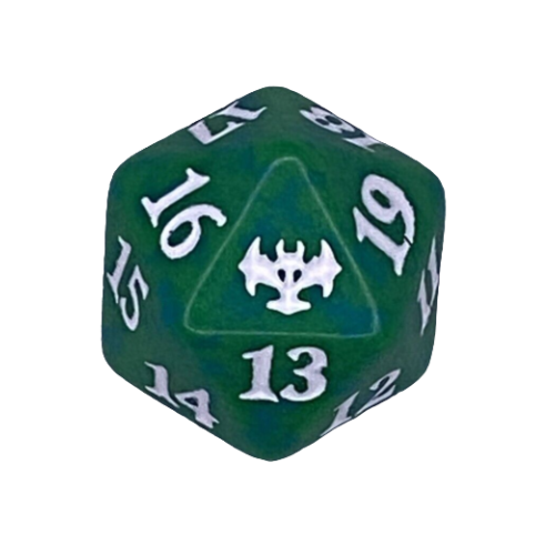 dadi-mtg: Dado D20 Innistrad: Promessa Cremisi - Verde
