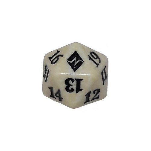 dadi-mtg: Dado D20 Battaglia per Zendikar - Bianco