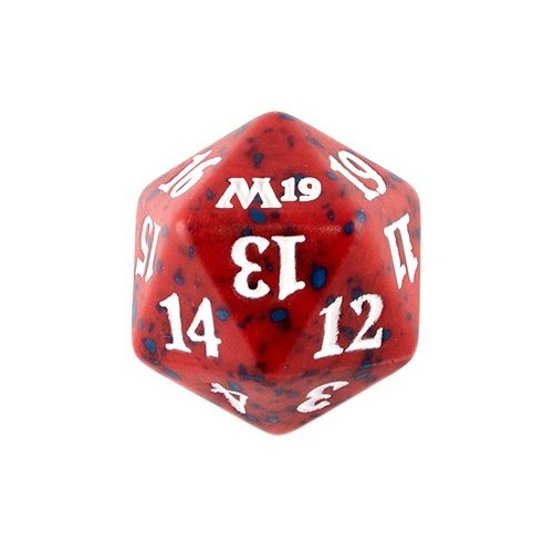 dadi-mtg: Dado D20 Core 2019 - Rosso